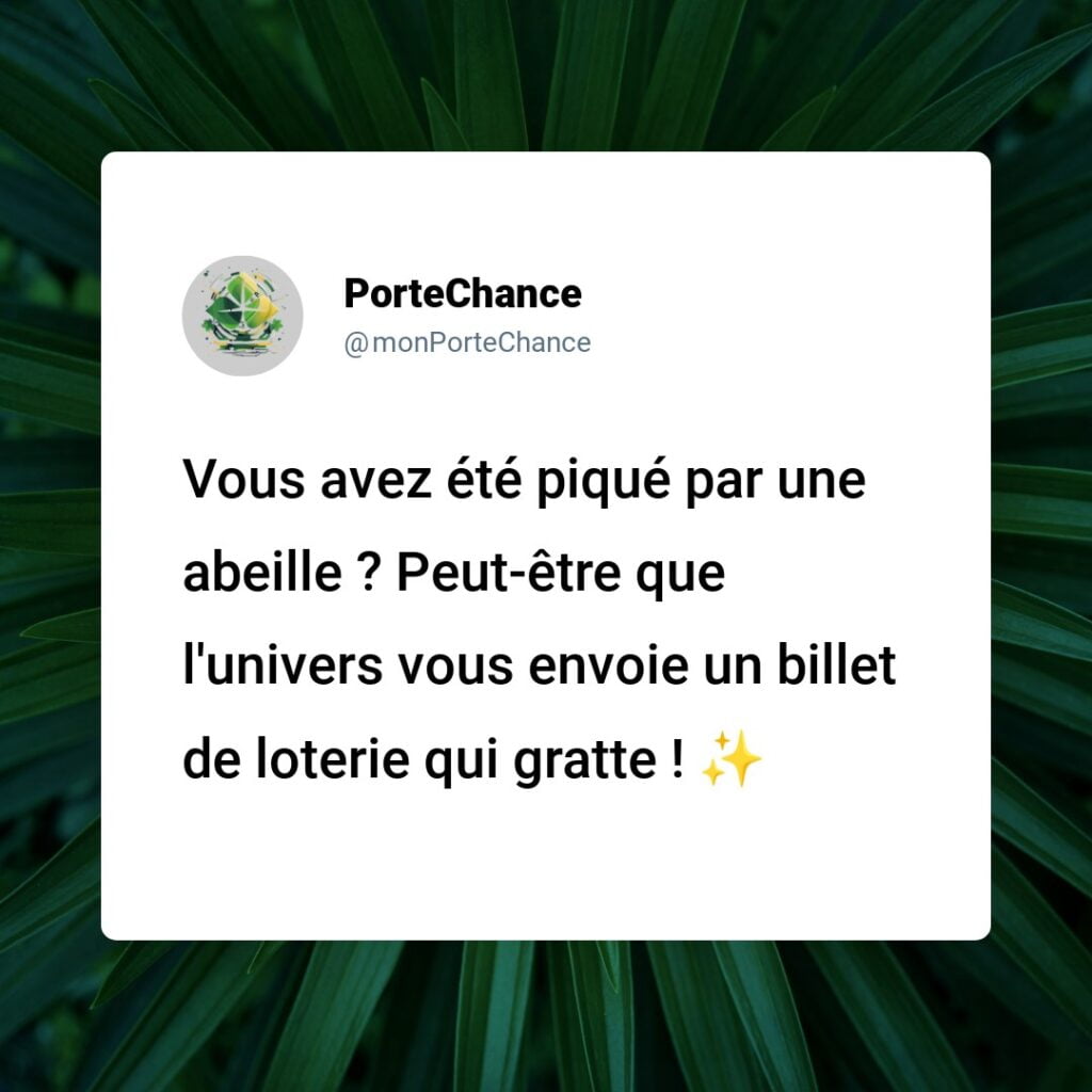 Se faire piquer par une abeille