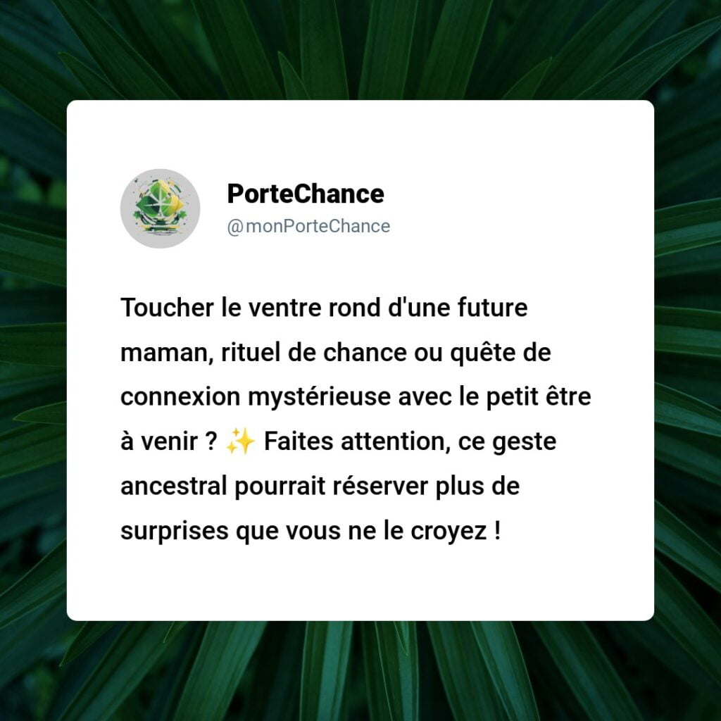 Est-ce un signe de bonne fortune de toucher un ventre de femme enceinte ? Démystification des mythes et réalités