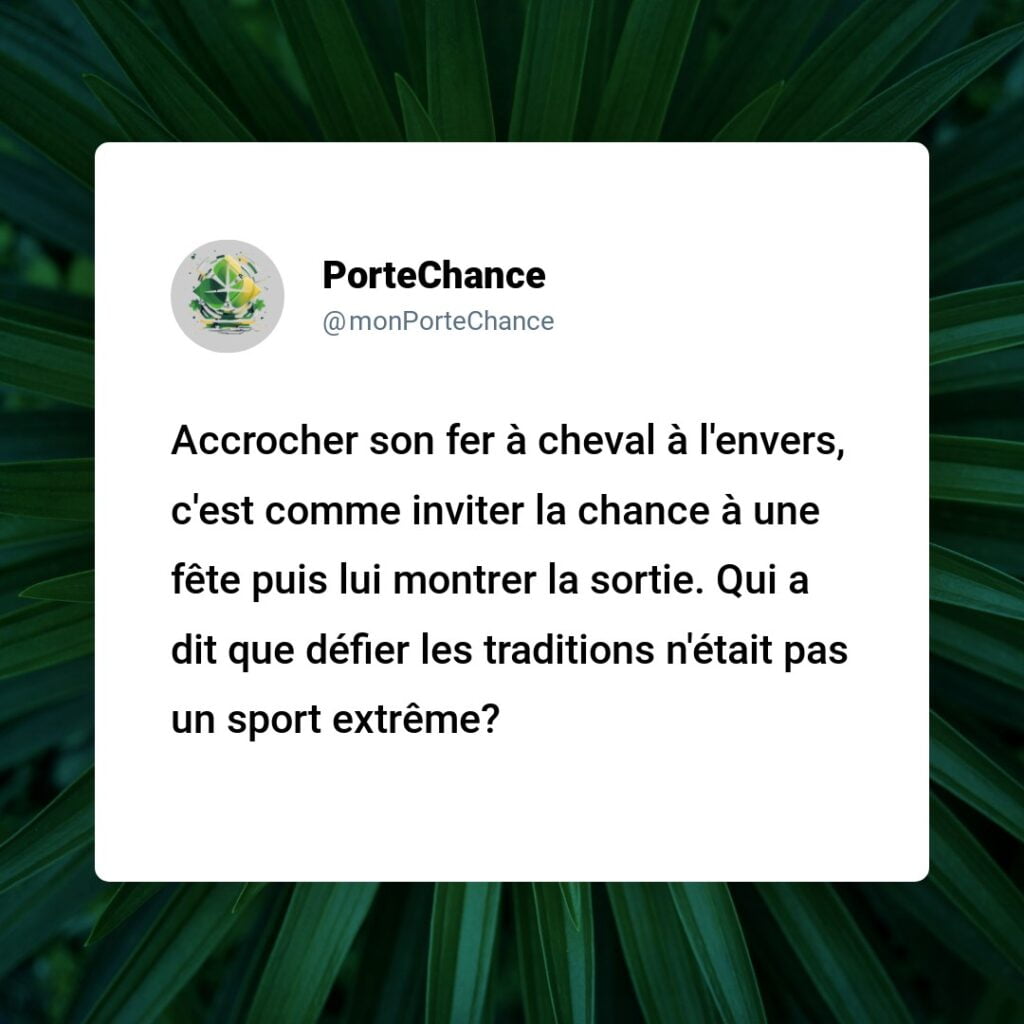 Le fer à cheval à l'envers porte-t-il malheur ? Démystification d'une superstition
