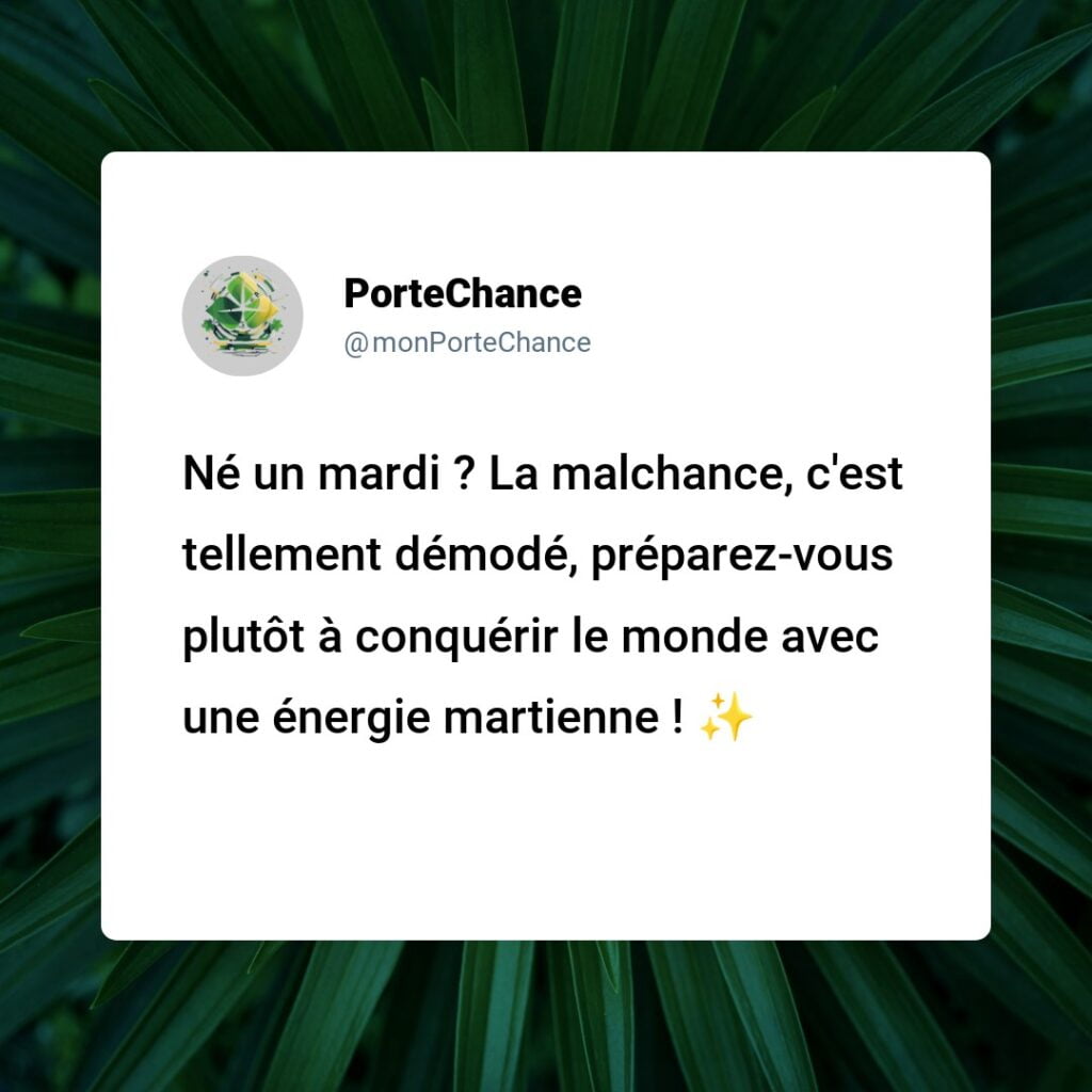 Est-ce de la malchance de naître un mardi ? Démystification du mythe