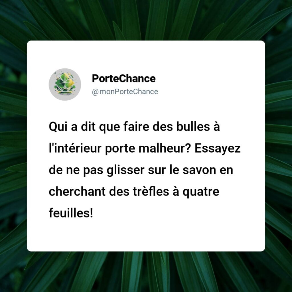 Est-ce de la Malchance de Faire des Bulles à l'Intérieur ? Démystification de cette Croyance Originale