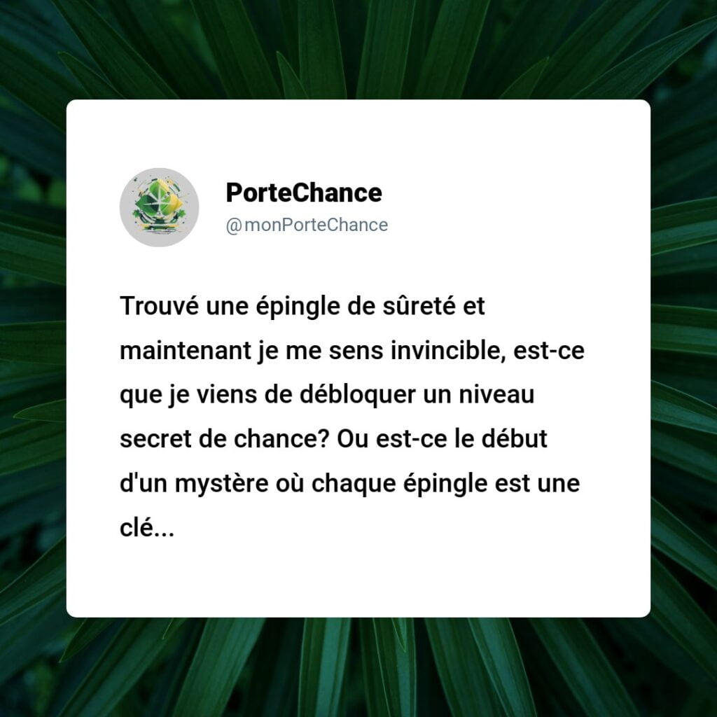 Trouver une épingle de sûreté porte-t-il chance ? Percer les mystères de cette superstition !