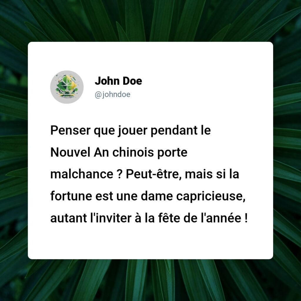 Est-ce de la Malchance de Jouer le Nouvel An Chinois ? Démystification des Mythes et Réalités